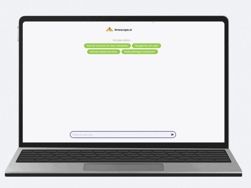 Demo gesprek voorbeeld van de virtuele zorgassistent